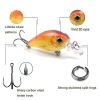 5pcs Fishing Lures Set Hard Body Lures with Treble Hook